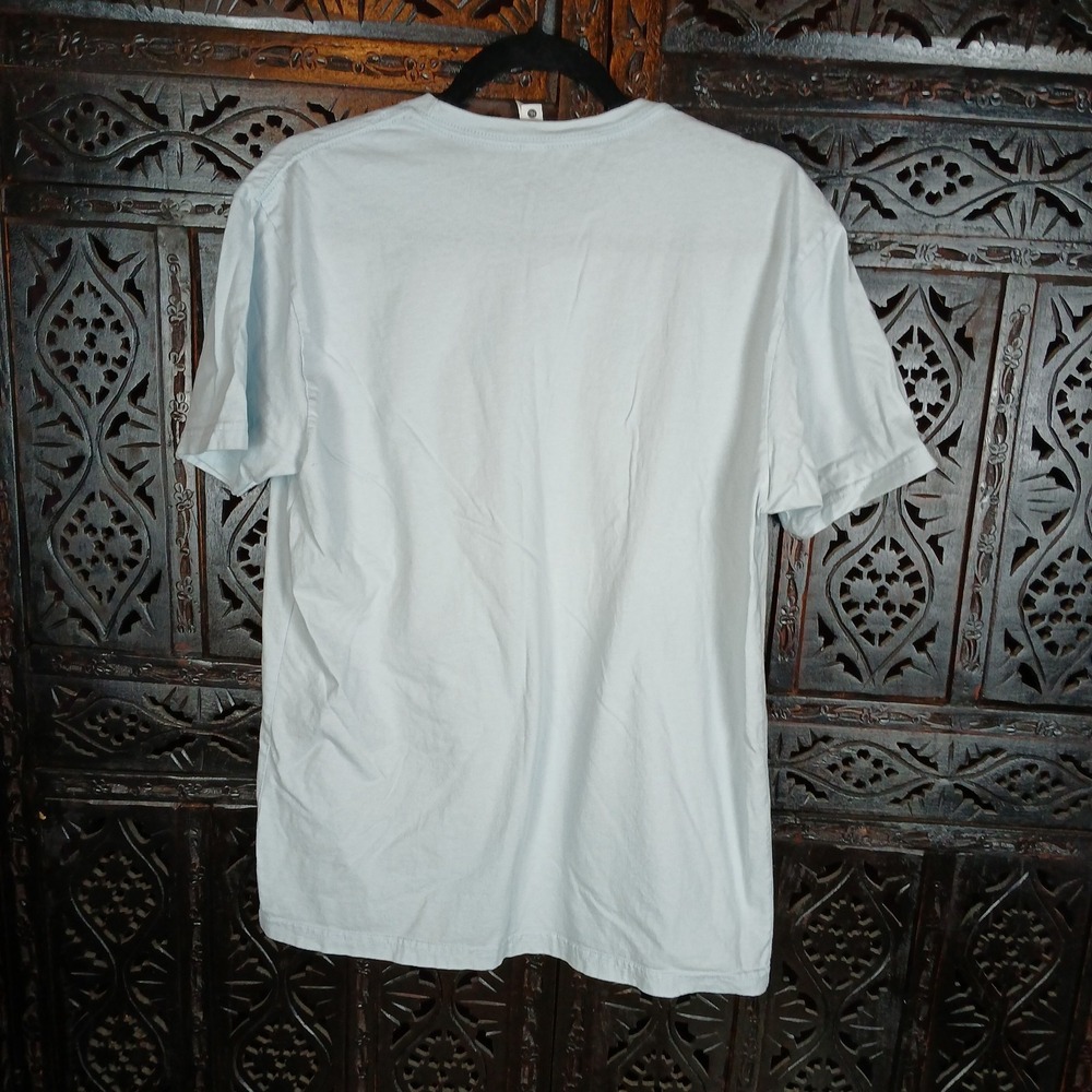 Hawkins Stranger Things Happen Here '85 Next Level Light Blue T-shirt Size Large - Picture 2 of 4